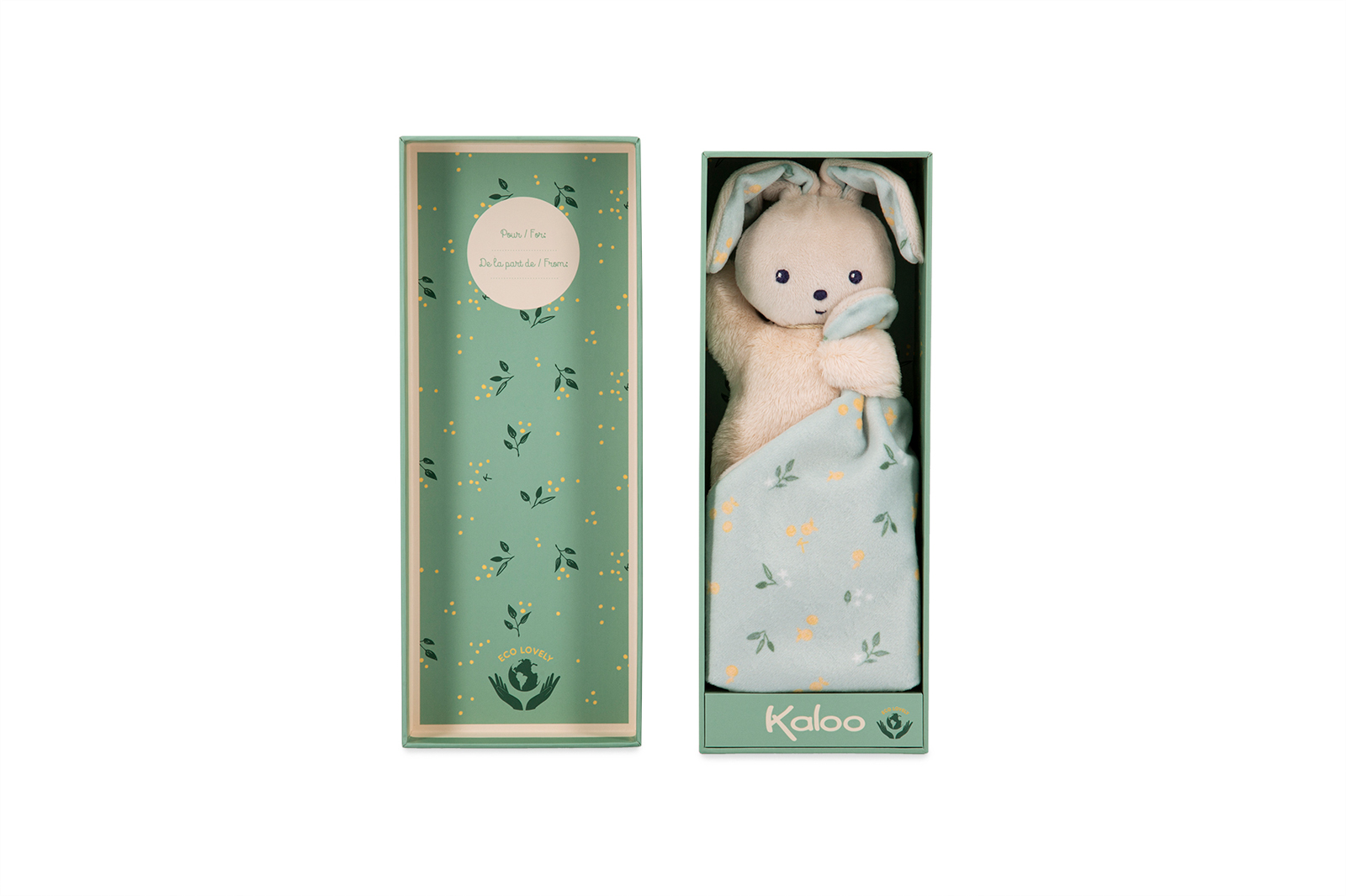 Kaloo - Knuffeldoek konijn mint