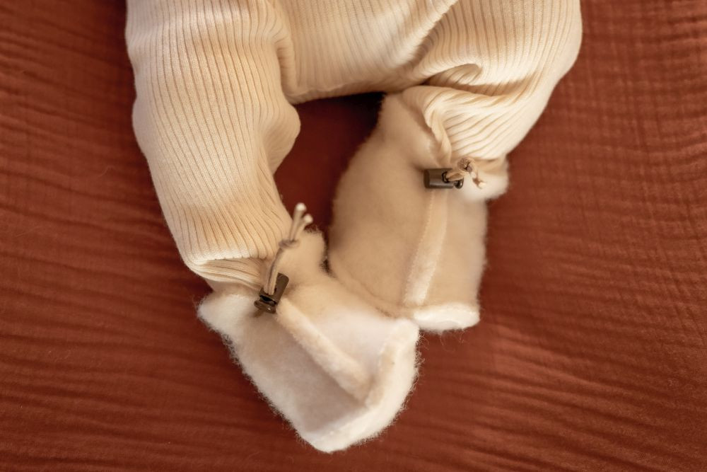 Alwero - Babyslofjes naturel 0-6 maanden - Afbeelding 3