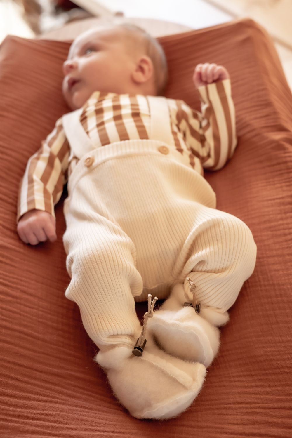 Alwero - Babyslofjes naturel 0-6 maanden - Afbeelding 4
