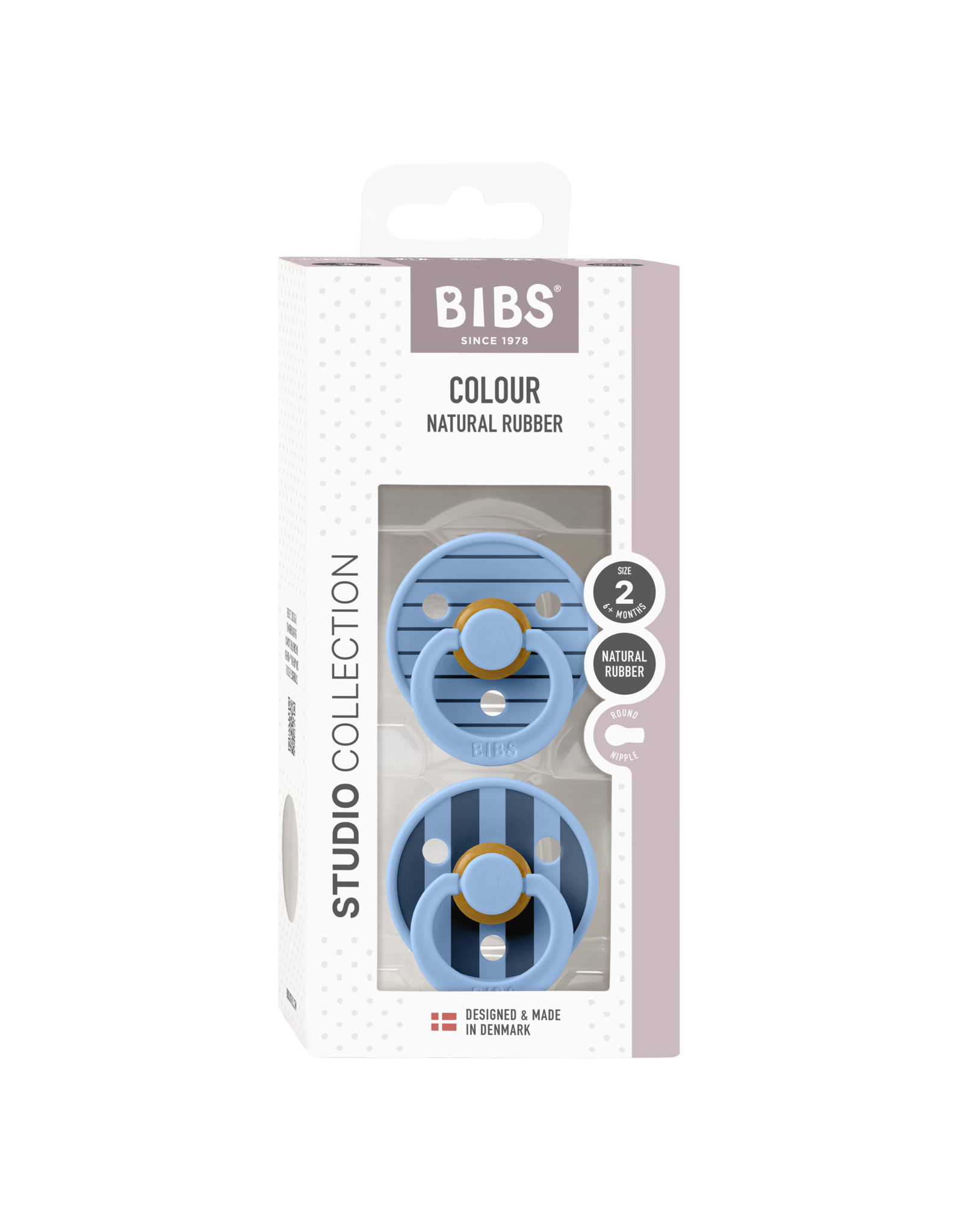 BIBS - BIBS Studio Colour Pin 2 pack Sky blue maat 2