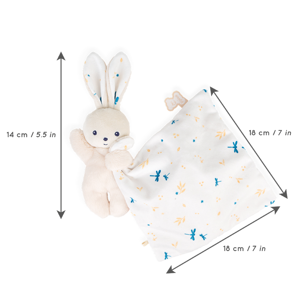 Kaloo - knuffeldoek konijn wit - Afbeelding 5