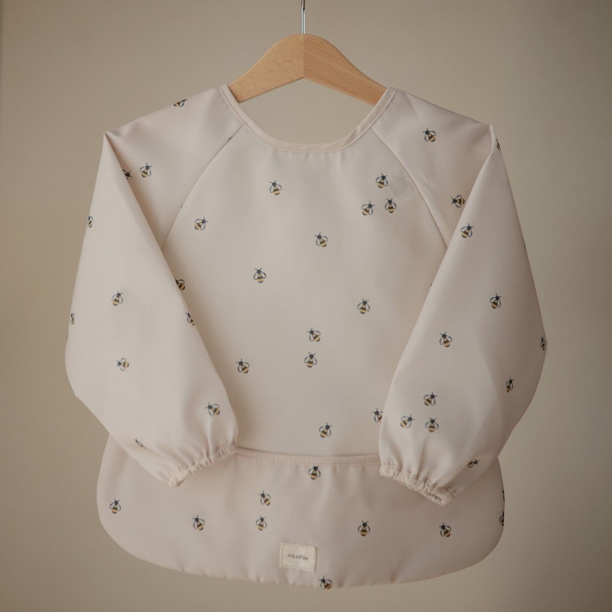 Mushie - Long sleeve bib - Bijen - Afbeelding 3